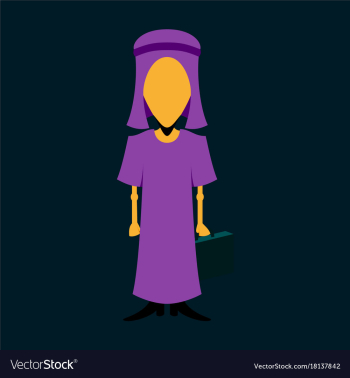 Flat icon on theme arabic business arabic vector image Flat icon on theme arabic business arabic vector image