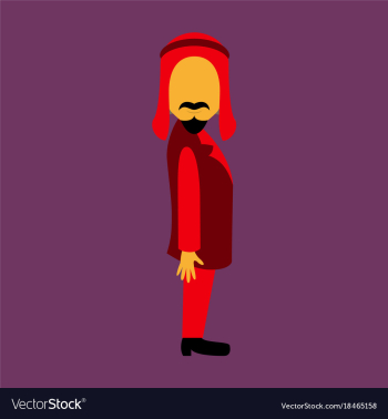 Flat icon on theme arabic business arabic vector image Flat icon on theme arabic business arabic vector image