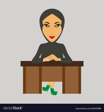 Flat icon on theme arabic business muslim vector image Flat icon on theme arabic business muslim vector image