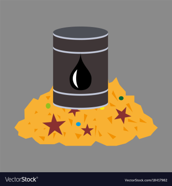 Flat icon on theme arabic business oil and gold vector image Flat icon on theme arabic business oil and gold vector image