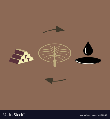 Flat icon on theme arabic business oil exchange vector image Flat icon on theme arabic business oil exchange vector image