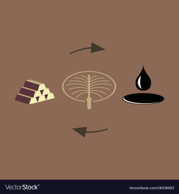 Flat icon on theme arabic business oil exchange vector image Flat icon on theme arabic business oil exchange vector image