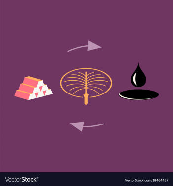 Flat icon on theme arabic business oil exchange vector image Flat icon on theme arabic business oil exchange vector image