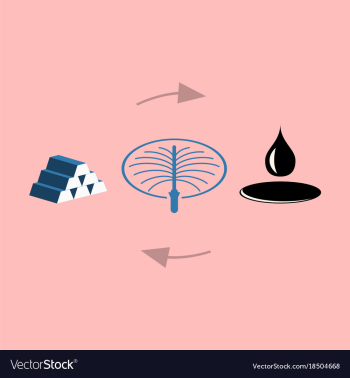 Flat icon on theme arabic business oil exchange vector image Flat icon on theme arabic business oil exchange vector image
