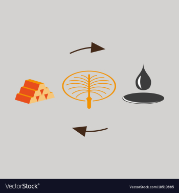 Flat icon on theme arabic business oil exchange vector image Flat icon on theme arabic business oil exchange vector image