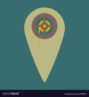 Flat icon pointer cinema vector image