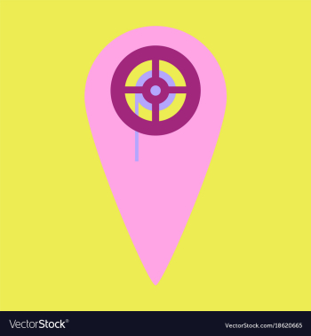 Flat icon pointer cinema vector image