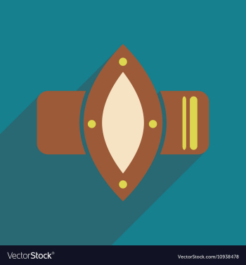 Flat icon with long shadow watches Women vector image Flat icon with long shadow watches Women vector image