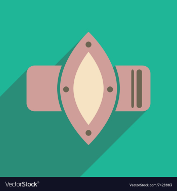 Flat icon with long shadow watches Women vector image Flat icon with long shadow watches Women vector image