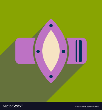 Flat icon with long shadow watches Women vector image Flat icon with long shadow watches Women vector image