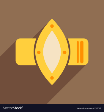 Flat icon with long shadow watches Women vector image Flat icon with long shadow watches Women vector image