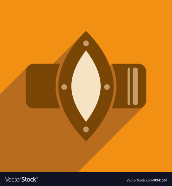 Flat icon with long shadow watches Women vector image Flat icon with long shadow watches Women vector image