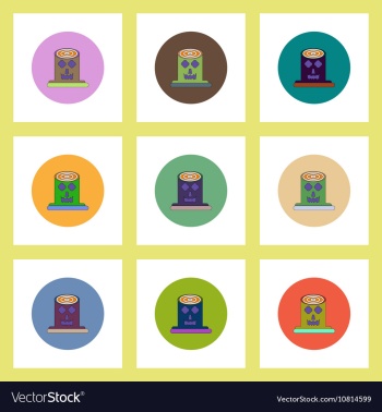Flat icons Halloween set of Spooky tree trunk vector image Flat icons Halloween set of Spooky tree trunk vector image