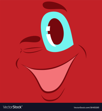 Flat icons on theme cartoon face funny emotion vector image Flat icons on theme cartoon face funny emotion vector image