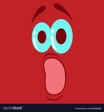 Flat icons on theme cartoon face funny emotion vector image Flat icons on theme cartoon face funny emotion vector image