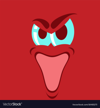 Flat icons on theme cartoon face funny emotion vector image Flat icons on theme cartoon face funny emotion vector image