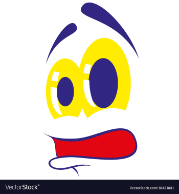 Flat icons on theme cartoon face funny emotion vector image Flat icons on theme cartoon face funny emotion vector image