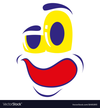Flat icons on theme cartoon face funny emotion vector image Flat icons on theme cartoon face funny emotion vector image