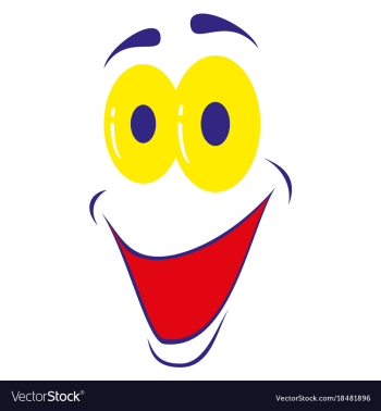 Flat icons on theme cartoon face funny emotion vector image Flat icons on theme cartoon face funny emotion vector image
