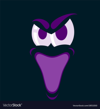 Flat icons on theme cartoon face funny emotion vector image Flat icons on theme cartoon face funny emotion vector image
