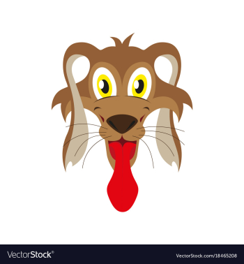 Flat icons on theme funny animals dog vector image