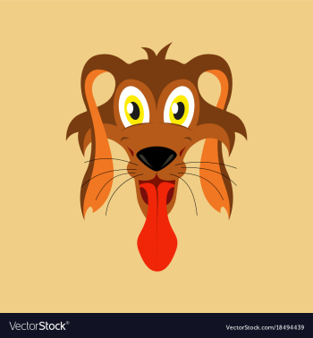 Flat icons on theme funny animals dog vector image