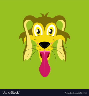 Flat icons on theme funny animals dog vector image