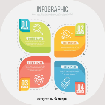 Flat infographic Flat infographic