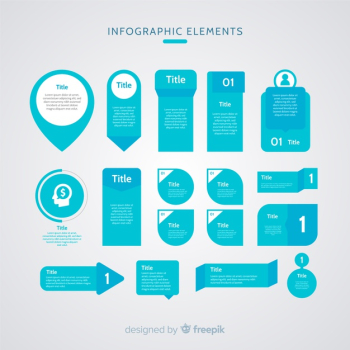 Flat infographic element Flat infographic element