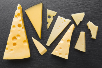 Flat lay assortent of emmental cheese Free Photo Flat lay assortent of emmental cheese Free Photo