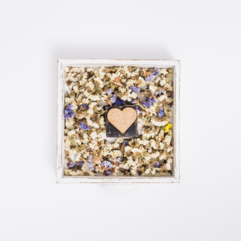Flat lay gift concept Flat lay gift concept