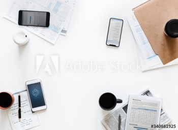 Flat lay of business concept Flat lay of business concept