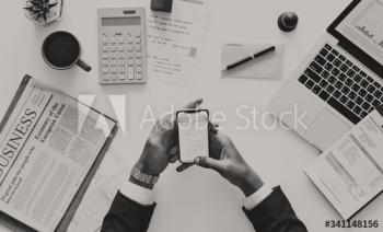 Flat lay of business concept Flat lay of business concept