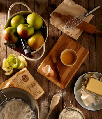 flat lay photography of mug on brown wooden chopping board flat lay photography of mug on brown wooden chopping board
