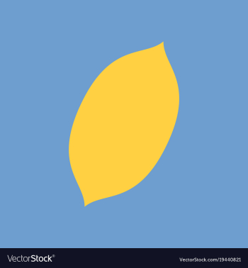Flat lemon fresh lemon fruits vector image Flat lemon fresh lemon fruits vector image