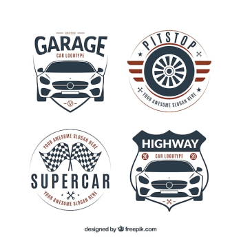 Flat logo car collection Flat logo car collection