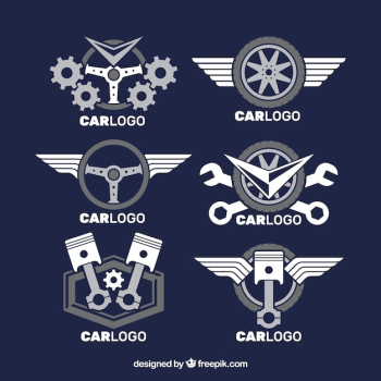 Flat logo car collection Flat logo car collection