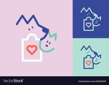 flat logo pet cat dog shop veterinary clinic store flat logo pet cat dog shop veterinary clinic store