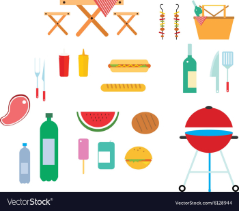 Flat Set vector image