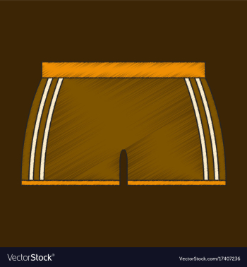 Flat shading style icon athletic shorts vector image