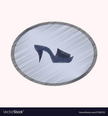 Flat shading style icon footwear flip flops heels vector image Flat shading style icon footwear flip flops heels vector image