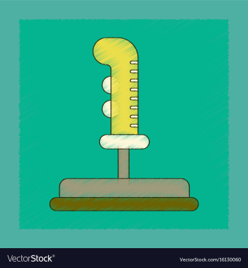 Flat shading style icon game joystick vector image Flat shading style icon game joystick vector image