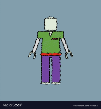 Flat shading style icon kids toy robot vector image Flat shading style icon kids toy robot vector image