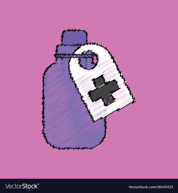 Flat shading style icon medicines bank vector image Flat shading style icon medicines bank vector image