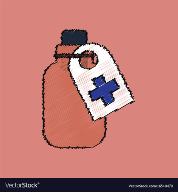 Flat shading style icon medicines bank vector image Flat shading style icon medicines bank vector image