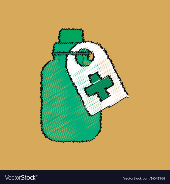 Flat shading style icon medicines bank vector image Flat shading style icon medicines bank vector image
