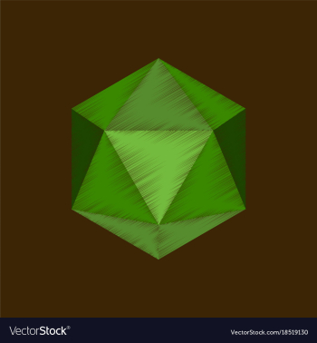 Flat shading style icon virus vector image