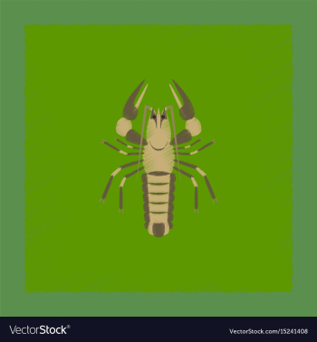 Flat shading style seafood lobster vector image Flat shading style seafood lobster vector image