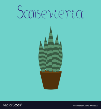 Flat stylish background plant vector image Flat stylish background plant vector image