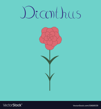 Flat stylish background plant vector image Flat stylish background plant vector image
